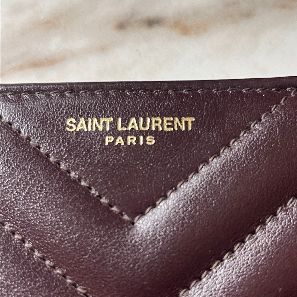 Saint Laurent Quilted Joan Zip Around Wallet - Picture 2 of 9